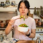 Spicy Green Onion Salad with Hot Oil Dressing