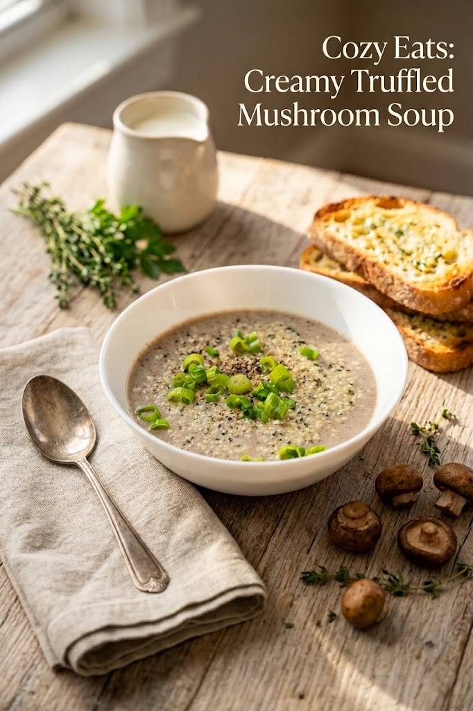 Creamy Mushroom Cauliflower Soup