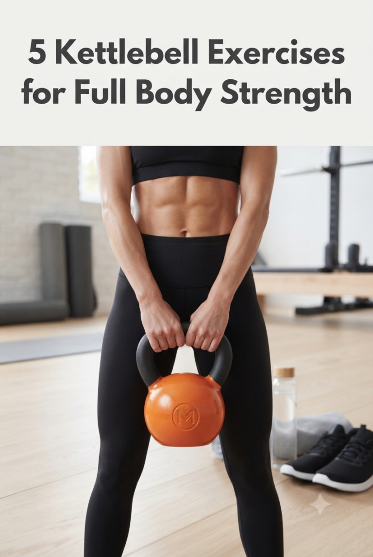 5-Move Kettlebell Workout for Full-Body Strength, Fat Loss & Conditioning