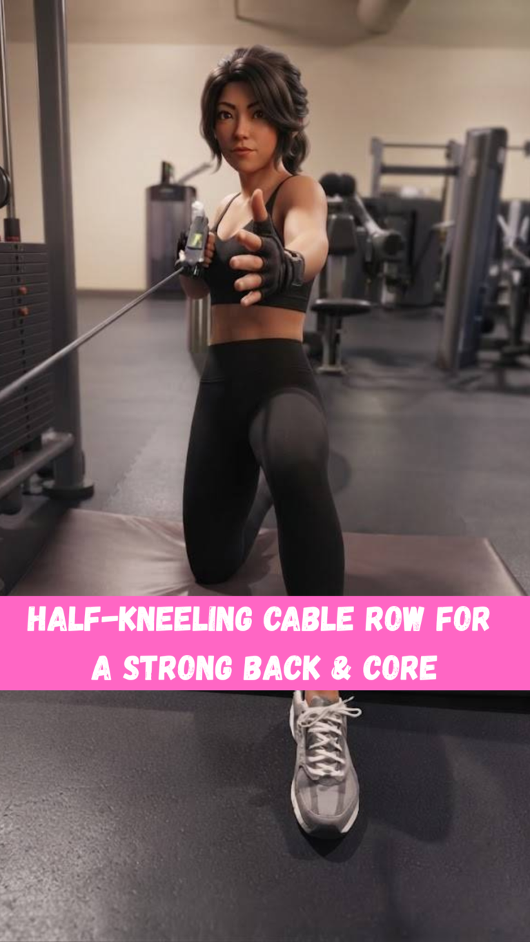 Half-Kneeling Cable Row for a Strong Back & Core
